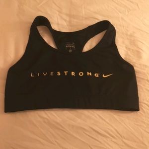 Women's sz M, live strong Nike sports bra